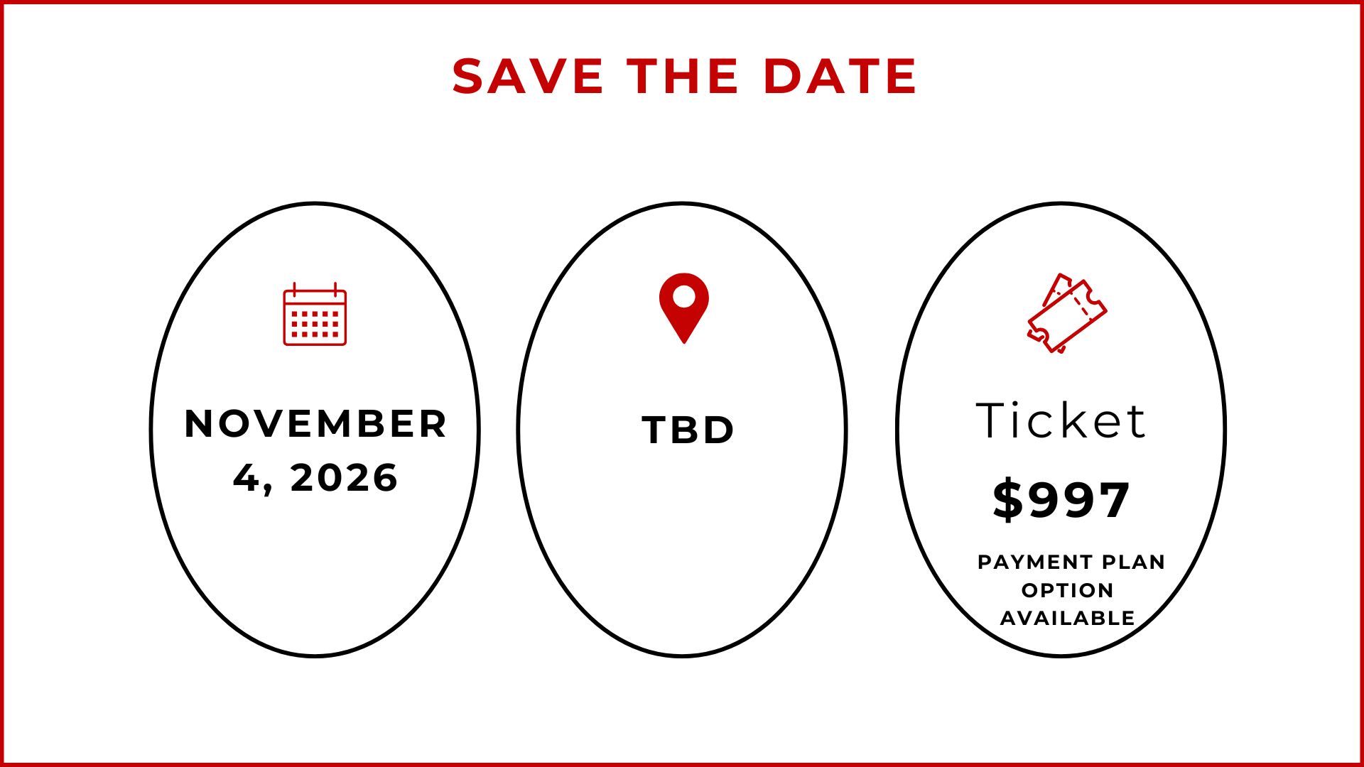 2026 Niche to Be Rich November Retreat Save the Date